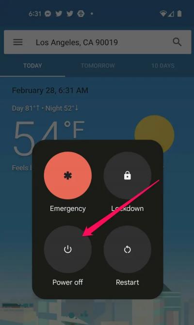 Restarting your device can also solve Peacock issues