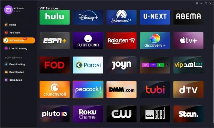 Choose Peacock from VIP services and search your shows.