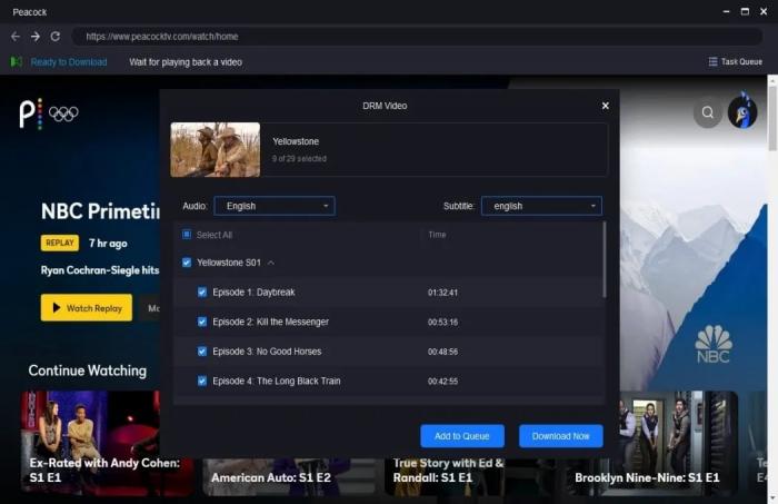 Hit download and watch them from your downloading library.